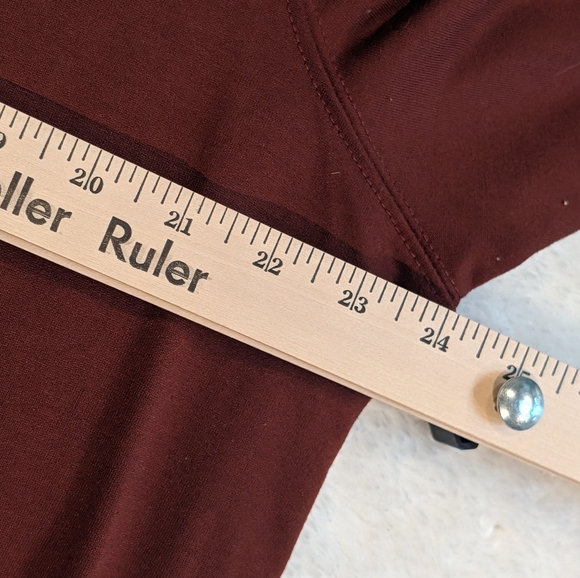 Women's Plus XXL Tunic Sweatshirt Rust/Brown - Picture 9 of 9